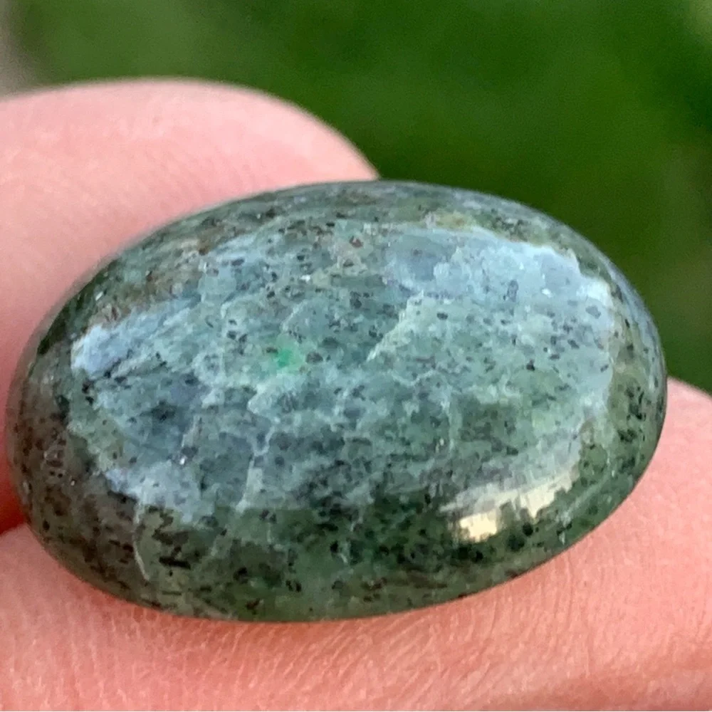17.20 Carats Natural African Green Galaxy Quartz